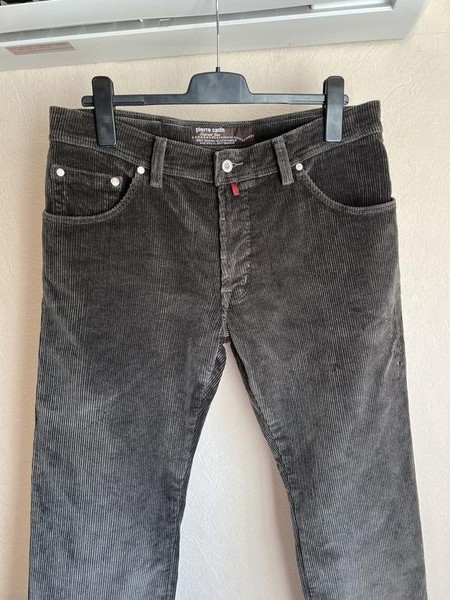 Men Pierre Cardin Trousers Khaki Cotton 36