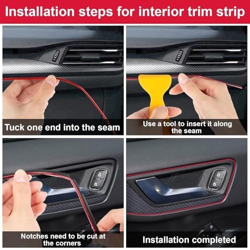 Car Air Conditioner Decoration Strip - Air Vent Outlet Trim Decoration 20PCS