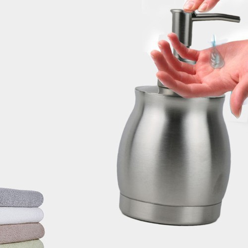 3 Pieces Stainless Steel Lotion Bottle Bathroom Hand Soap Dispenser Commercial - Picture 11 of 12