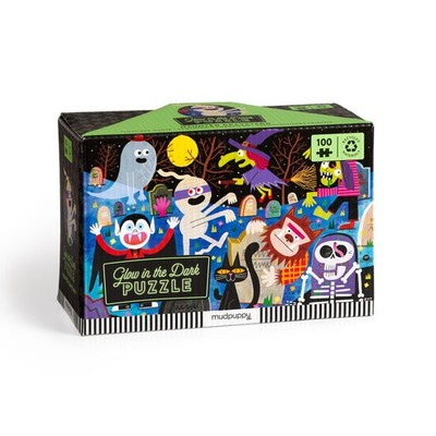 Haunted Graveyard Glow In The Dark 100 Piece Puzzle for Kids Ages 5 and Up