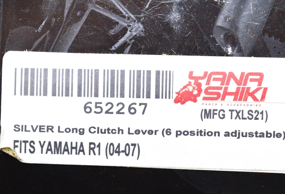 Yana Shiki TXLS21, 652267 Yamaha Silver Long 6 Position Adjustable Clutch Lever - Image 3 of 3