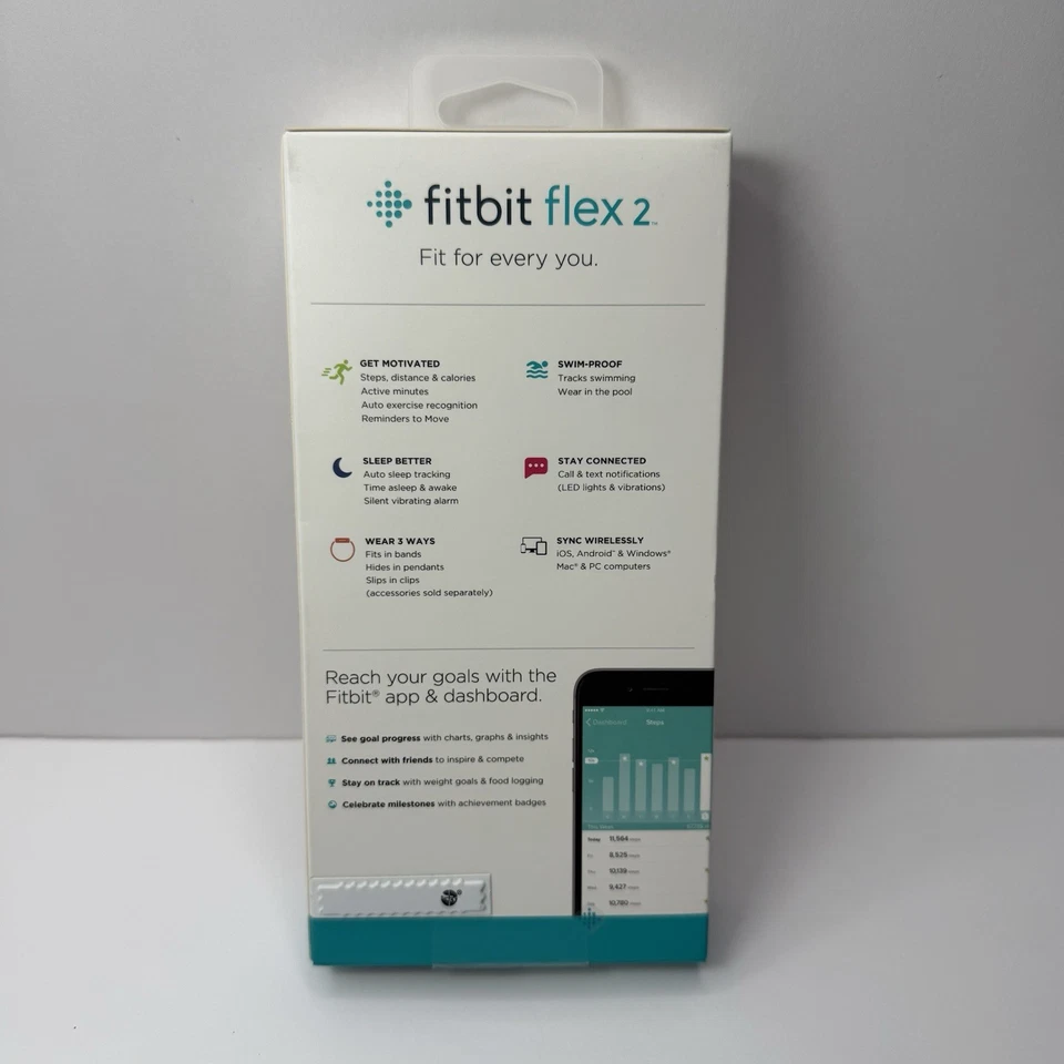 Fitbit Flex 2 Aktivitätstracker Lavendel Band Neu  - Bild 4 von 4