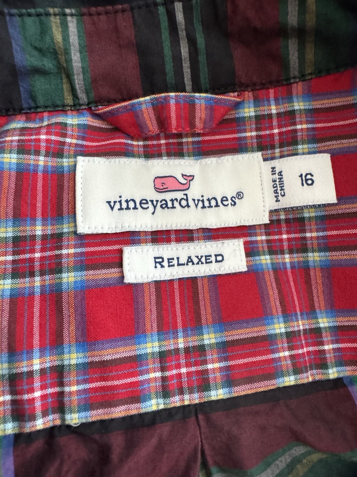 Vineyard Vines Plaid Patchwork Button Up Shirt Wo… - image 7
