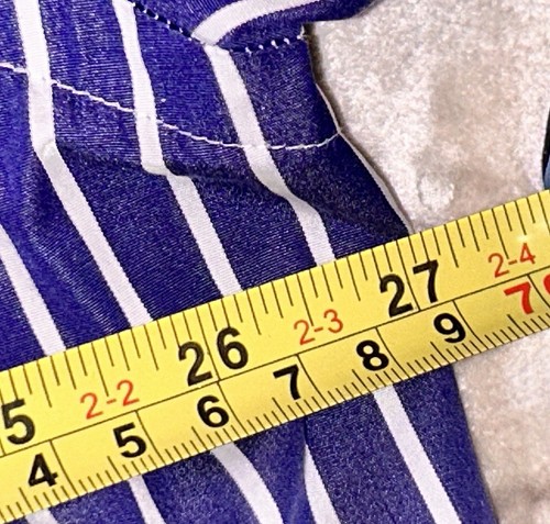 Lovely Ralph Lauren Men's Smart Formal Shirt XXL Classic Fit Navy & White Stripe - Picture 5 of 5