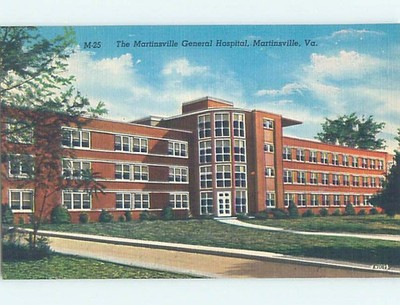 Unused Linen HOSPITAL SCENE Martinsville - Near Danville Virginia VA d5492