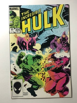 The Incredible Hulk #304 Marvel Mike Mignola Bronze Age 1985