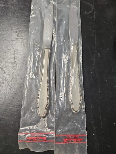 2 Reed & Barton Sterling Silver English Provincial Dinner Knife 9-1/8" No Mono
