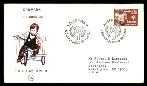 Mayfairstamps Denmark FDC 1979 Child Internatl Bornear Boy Riding Bike First Day