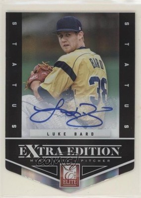 2012 Elite Extra Edition Status Black Die-Cut Signatures 1/1 Luke Bard #15 r7d