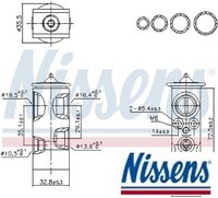 Nissens 999451 Expansionsventil FüR Klimaanlage Expansionsventil