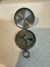 Vintage German Pocket Compass Liquid Filled Seems To Work Vintage German Pocket Compass Liquid Filled Seems To Work - Image 1