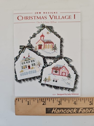 JBW Designs CHRISTMAS VILLAGE I Cross Stitch Pattern & Charm Pack Judy Whitman