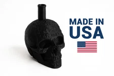 Aztec/Mayan Death Whistle Black Skull Made In USA