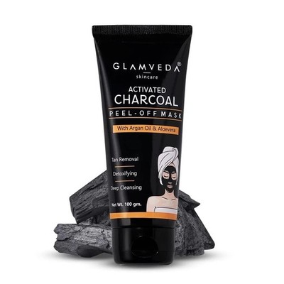 Glamveda Aktivkohle Peel Off Maske für alle Hauttypen 100g