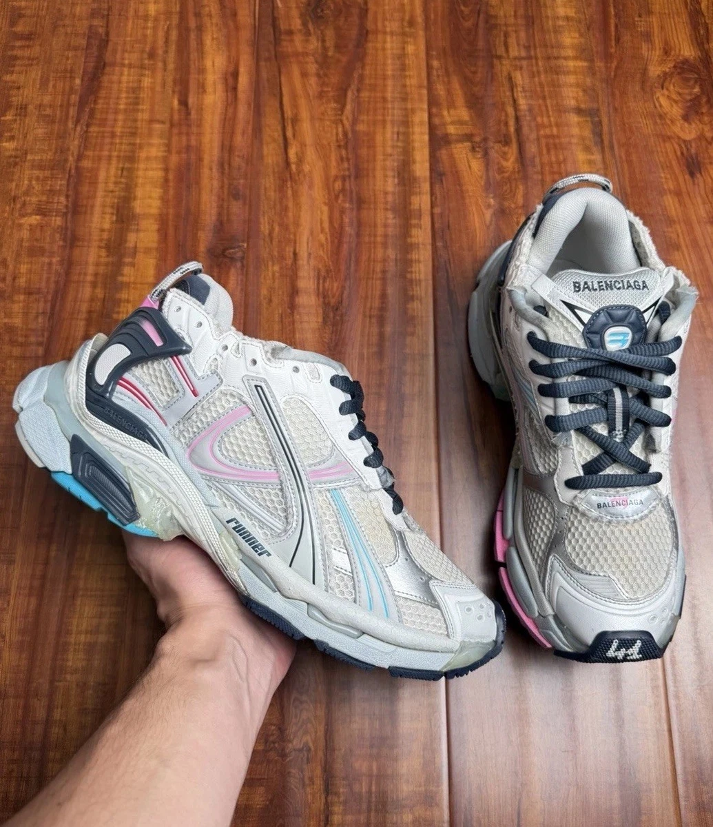 Balenciaga Track Sneaker Grey White for sale | eBay