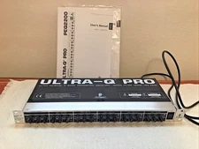 Behringer PEQ2200 Ultra-Q PRO 5  Band Parametric Equalizer & Manual Works Great!