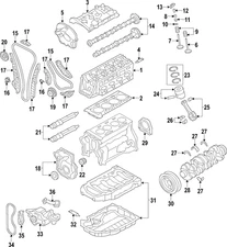 Genuine Audi Engine Timing Chain Tensioner 06K-109-507-G
