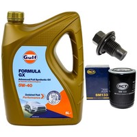 MotoröL Filter Set 5W-40 5 Liter + ÖLablassschraube FüR Ford Explorer 4.0 V6 4WD