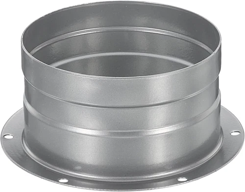 PATIKIL 4 Inch Duct Connector Flange, Metal Straight Pipe 4 Inch, Gray  - Picture 1 of 5