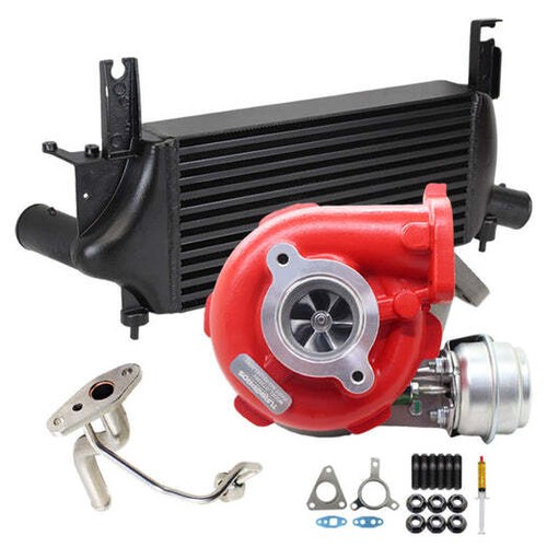 GEN1 High Flow Turbo+75mm Intercooler&Oil Feed Pipe For Nissan Navara D40 2.5L - Picture 2 of 14