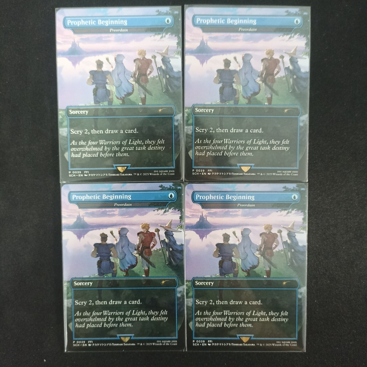 MTG 4x Prophetic Beginning / Preordain Final Fantasy SCH Promo NM English |  eBay