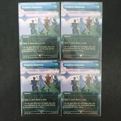 MTG 4x Prophetic Beginning / Preordain Final Fantasy SCH Promo NM English |  eBay