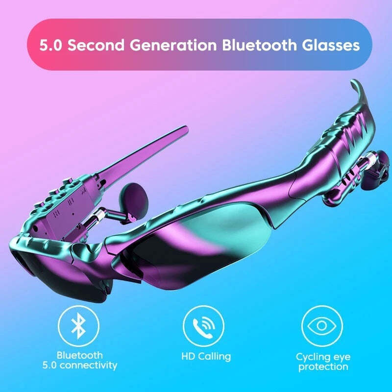 Women's Fashion Simple Music Bluetooth Headset Glasses