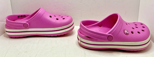 Crocs Crocband Rosa Weiß Mädchen Größe J3 - Bild 1 von 10