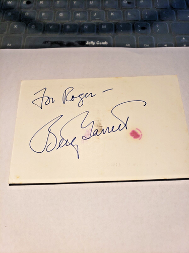 Betty Garrett signed 3x5 card Vintage
