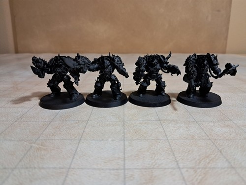 Death Guard – Forge World Plague Marine Terminators – 4 models OOP (644)