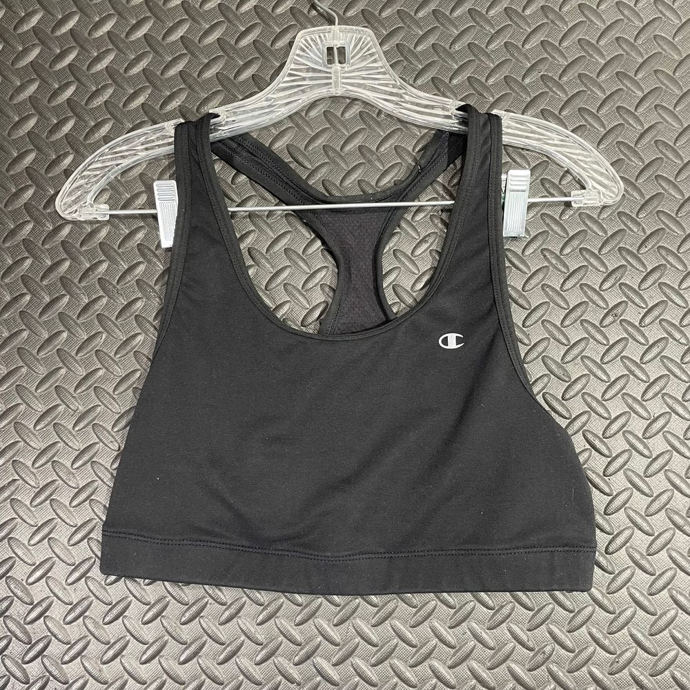 Champion Black Solid Pattern Athletic Running Spo… - image 1