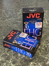 Lot of 2 Sealed JVC VHS-C High Energy EHG 30 Pro HiFi 90 min TC-30 Compact Tapes