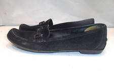 Salvatore Ferragamo Womens Black Suede Horsebit Loafers Size 9 AAA  COA