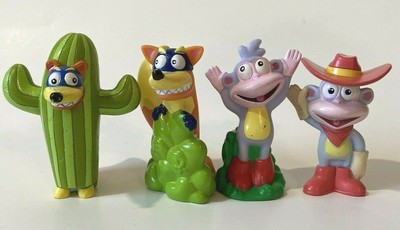 Lot 4 Boots And Swiper Character Movie Monkey Fox Dora The Explorer Cake Topper Ebay