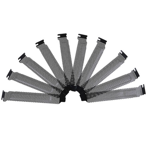 10Pcs New black PCI slot cover dust filter blanking plate hard steFY MB - Photo 9/9