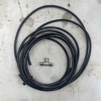 10 Feet 1/4 OD And Qty 1 TEE Union Metal Push In to Connect Tube Fitting