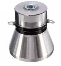 The 60W 40KHz Aluminum Alloy Ultrasonic Piezoelectric cleaner Transducer Silver