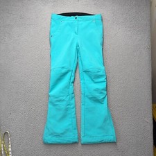 Obermeyer Snow Pants Girls Large Blue Waterproof Adjustable Waist Snowboard FLAW