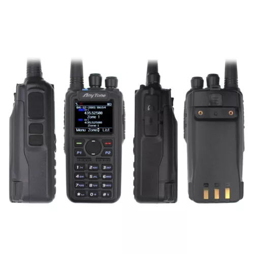 Radio Digital Anytone AT-D878UV PLUS DMR GPS APRS Bluetooth PTT Radio + Cable - Imagen 3 de 8