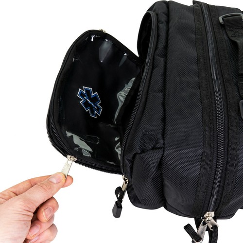 LINE2design First Aid Fanny Pack - First Responder EMS EMT Paramédico Bag - Negro - Imagen 7 de 9
