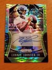 2019 Prizm Rookie Auto Neon Green #396 Lonnie Johnson Jr. Kentucky Texans D