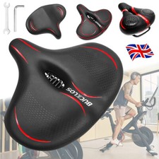 BUCKLOS Bike Cycling Saddle Wide Big Bum Soft Pad Seat Foam Comfort fit Peloton