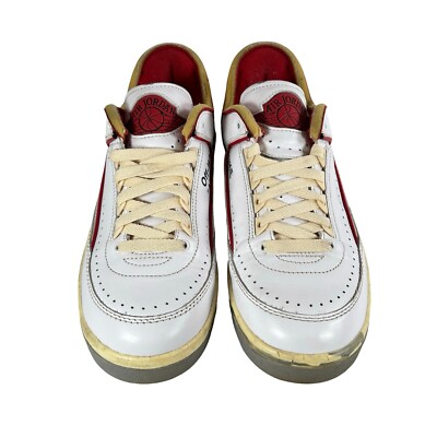 Off White x Air Jordan 2 Retro Low SP White Varsity Red - Size 7.5