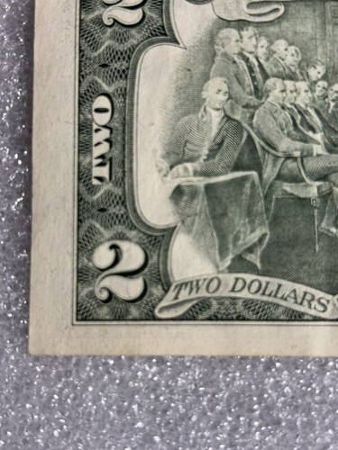 1995 Us $2 Dollar Error Note Ink Bleeds , Miscut Excellent Condition  - Picture 20 of 22