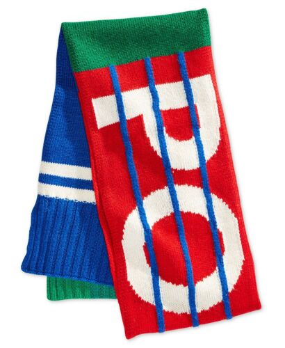Polo Ralph Lauren men's Bring it Back Downhill Skier Stadium knit Scarf nwt - Picture 1 of 3