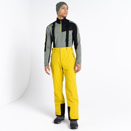 Mens Dare2b ACHIEVE II ANTIQUE MOSS Stretch Ski Salopettes Snow Pants- SHORT LEG - Picture 4 of 8