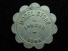 Inwood, IA Model Store G/F $1 Token