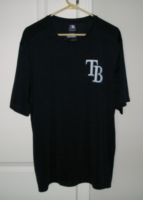 NWOT~MLB GENUINE MENS (XL) TAMPA BAY RAYS #3  EVAN LONGORIA CREW NECK TEE SHIRT!
