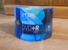 TDK 1-16x SPEED 120 MINUTES DVD R 50 PACK SPINDLE 4.7GB BRAND NEW FACTORY SEALED