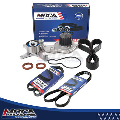 Timing Belt Kit Water Pump Serpentine belt AC fit 00-03 Dodge Neon 2.0L SOHC